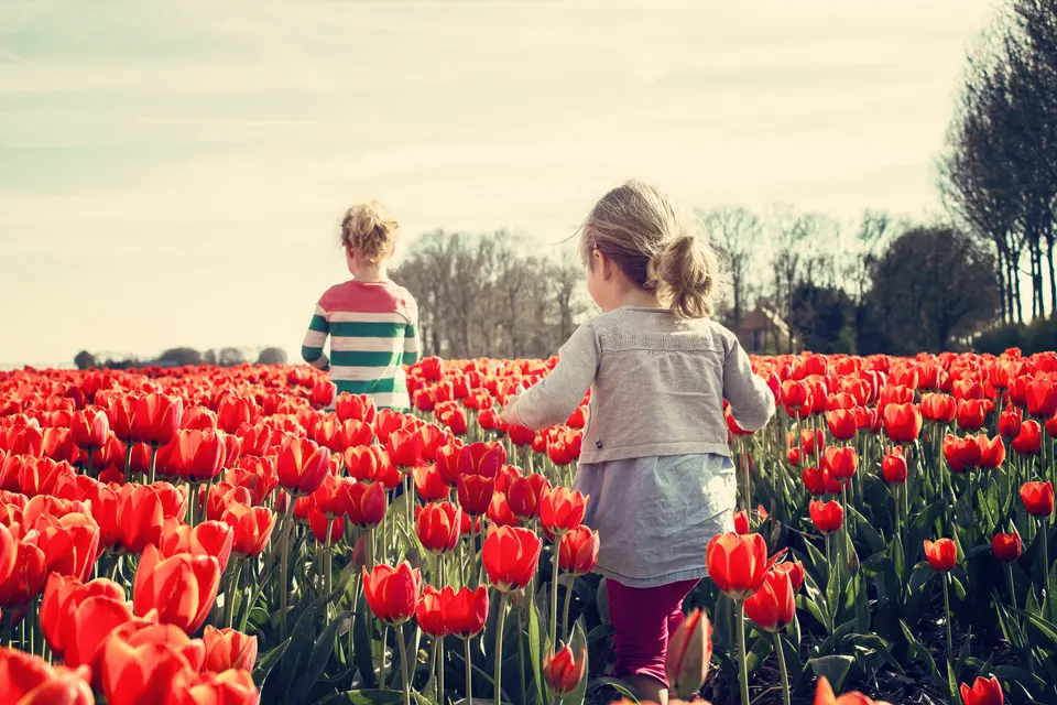 Kinderen die buiten spelen
