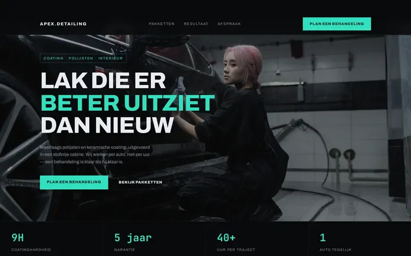 Voorbeeld van de stijlrichting Automotive en performance