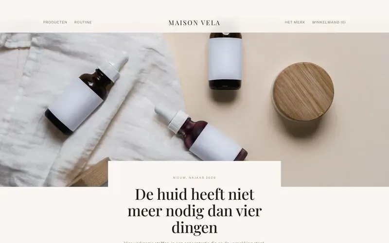 Voorbeeld van de stijlrichting Beauty premium