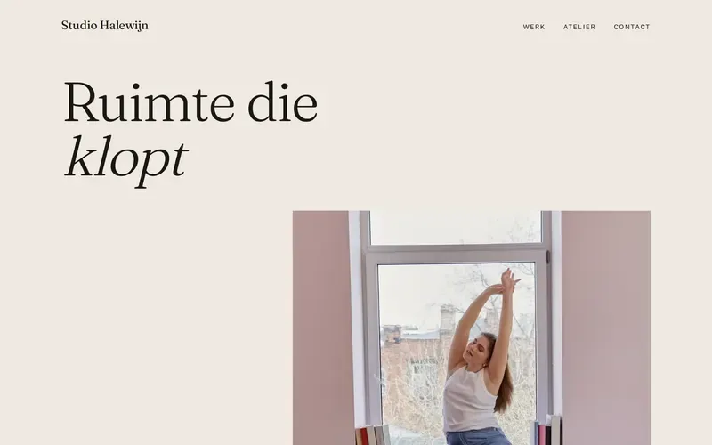 Voorbeeld van de stijlrichting Luxe editorial