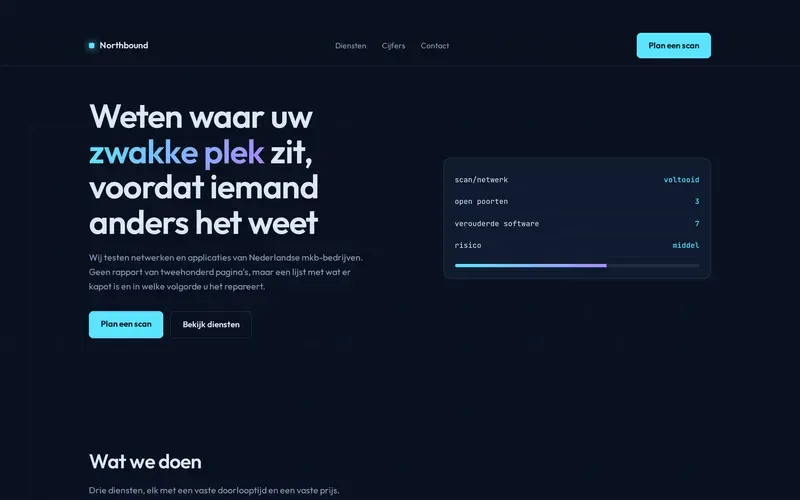 Voorbeeld van de stijlrichting Modern tech