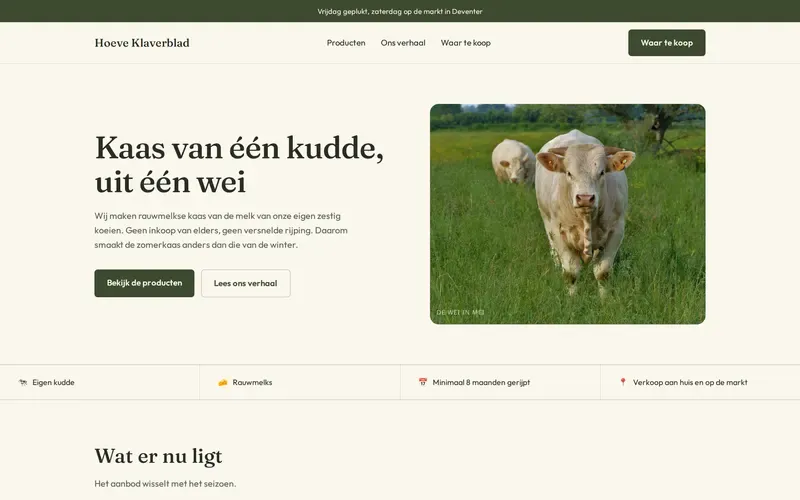 Voorbeeld van de stijlrichting Productmerk