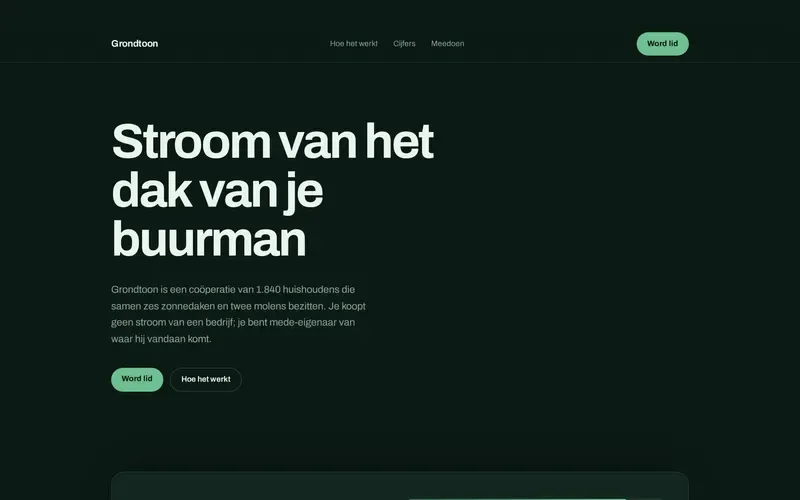 Voorbeeld van de stijlrichting Scrollverhaal
