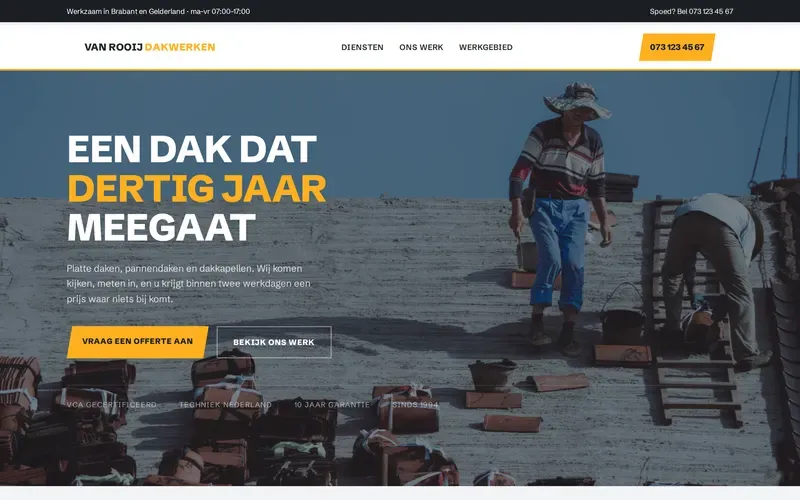 Voorbeeld van de stijlrichting Stoer vakmanschap